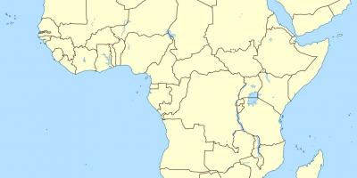 لیسوتھو میں افریقہ کا نقشہ